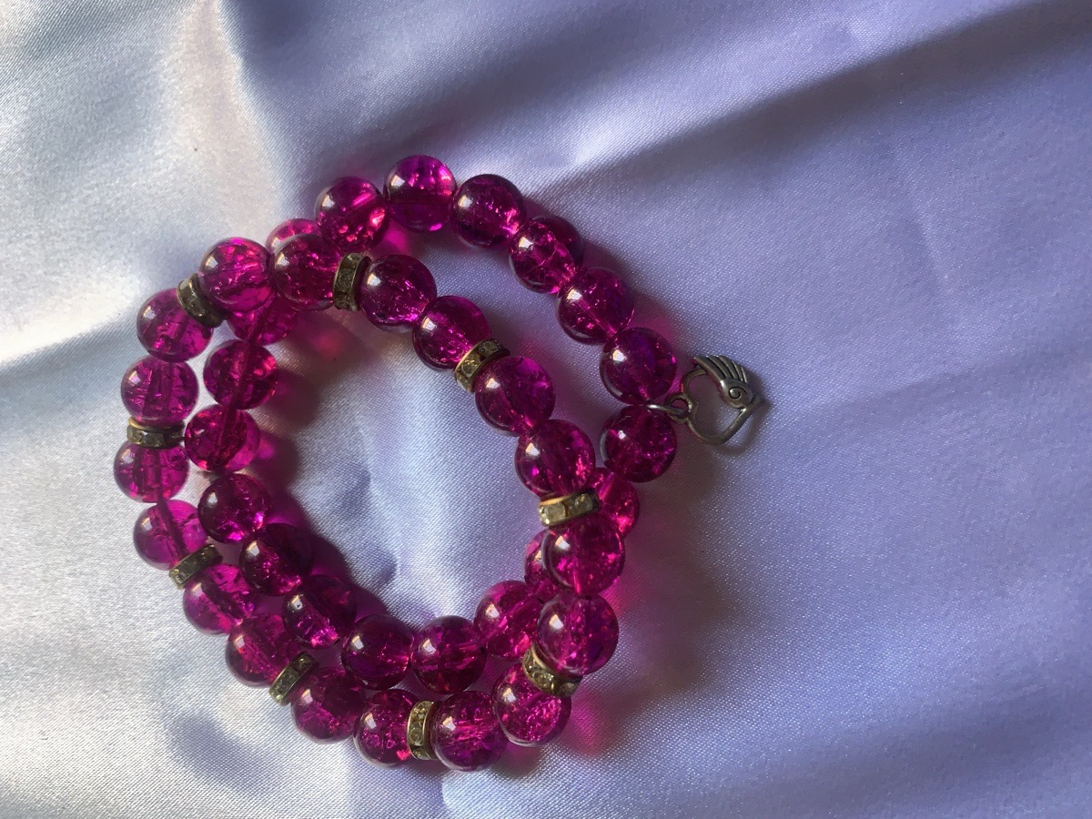 magenta duo bracelet