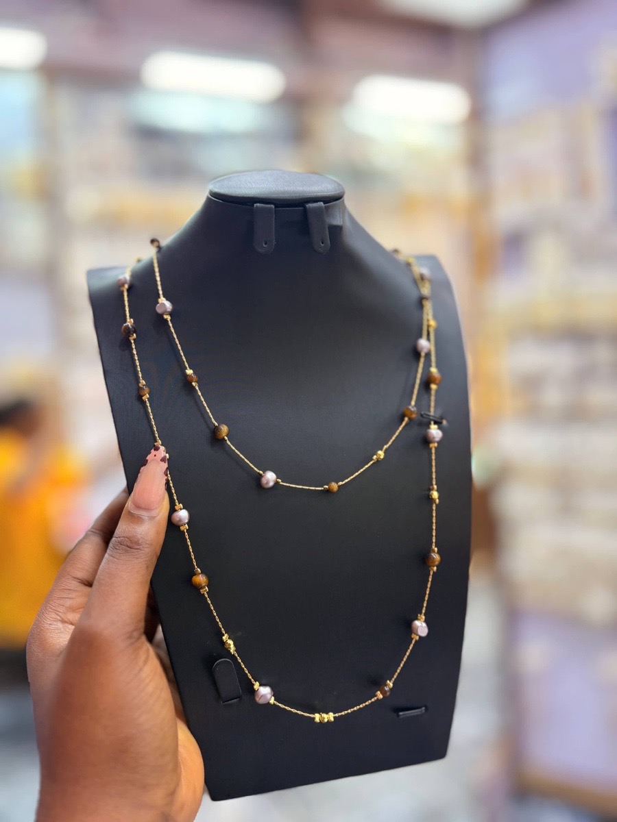 Long stylish necklace