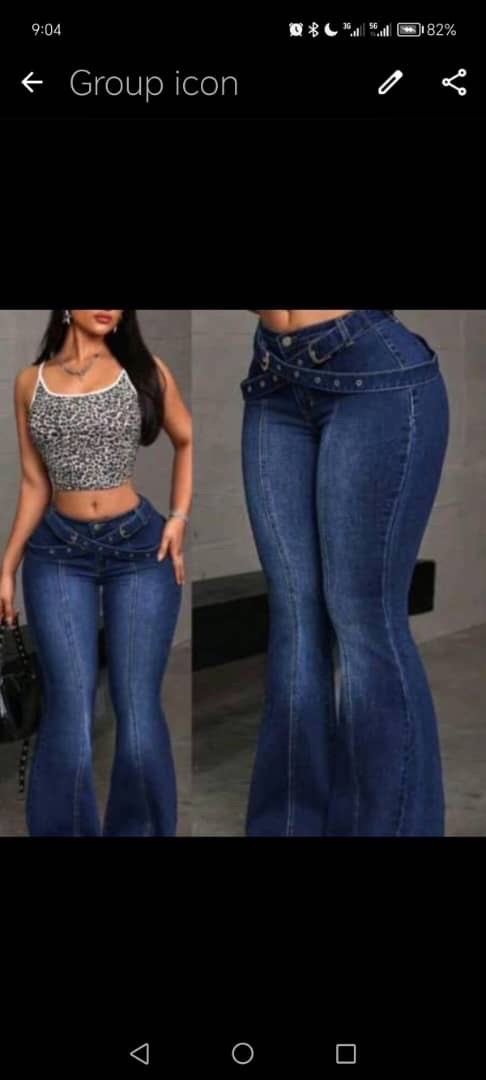 Palazzo with belt Jean