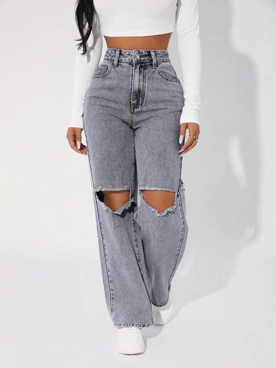 ripped knee jeans