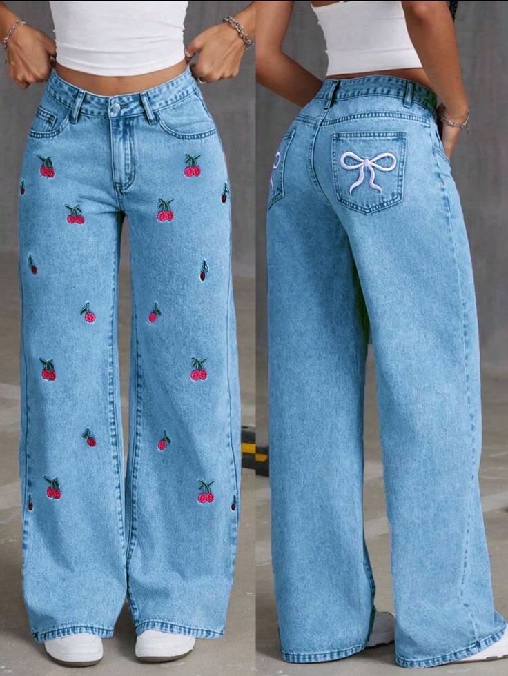 berry and bow Jean