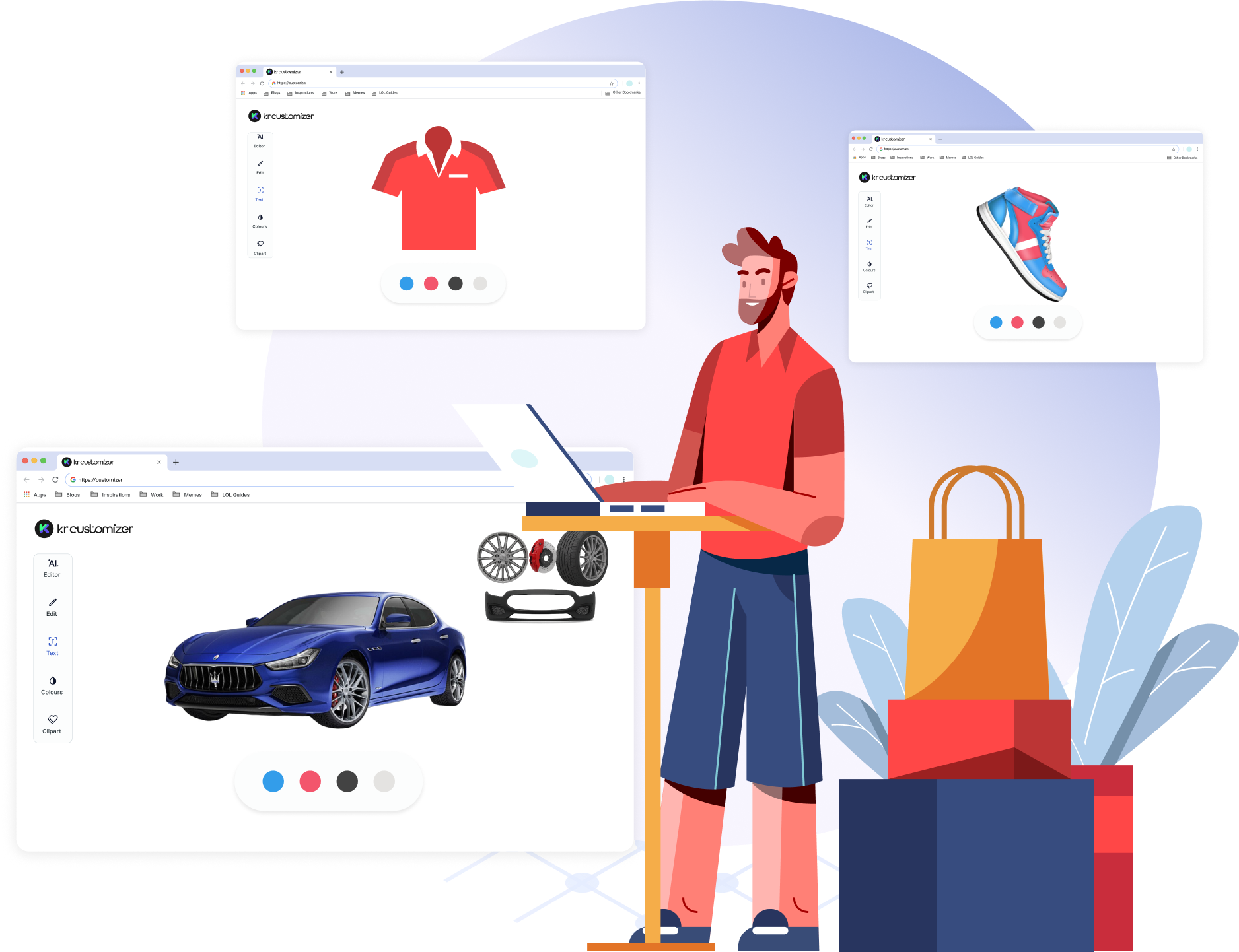 T-shirt product configurator demo