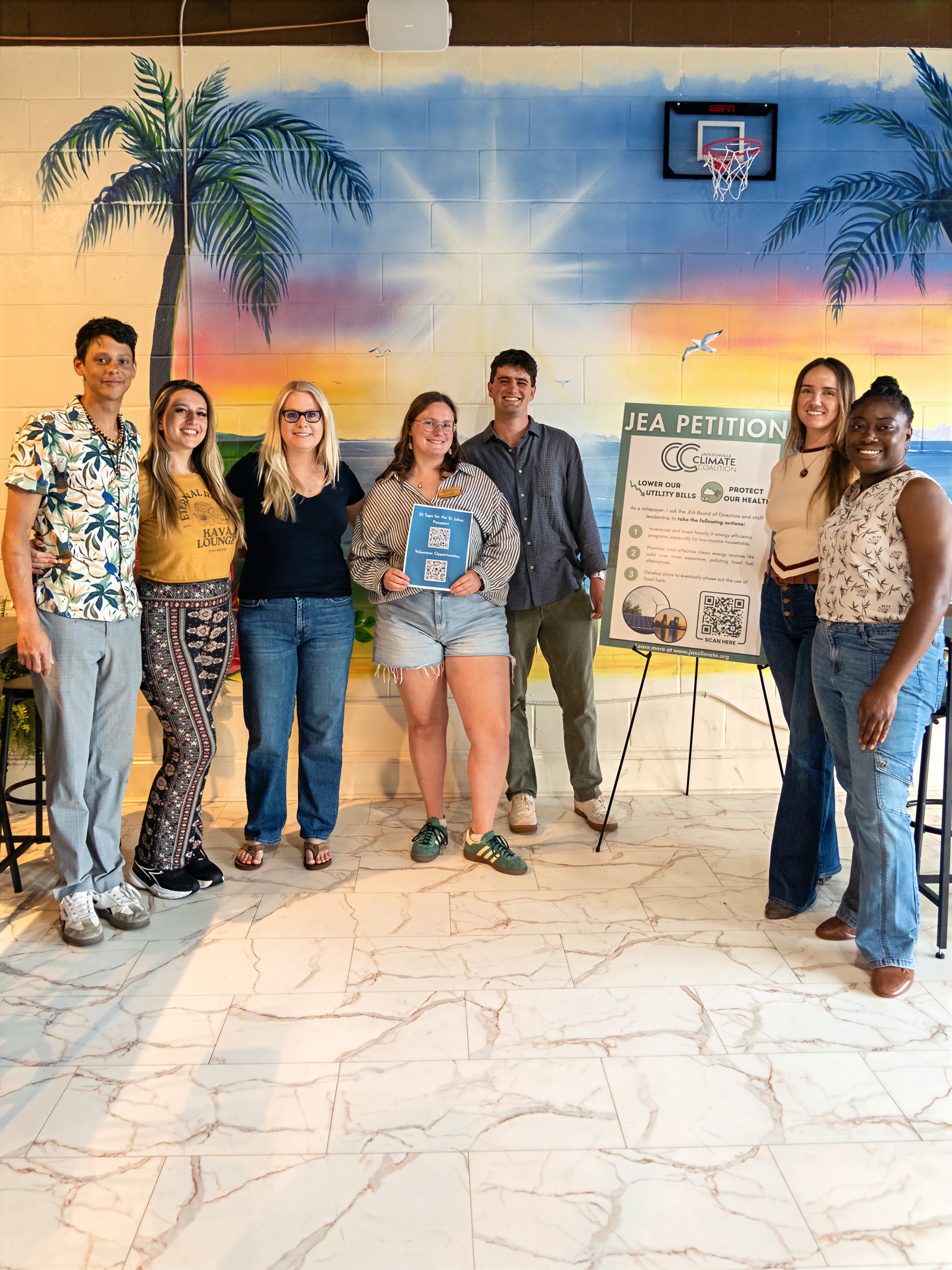 Rising Tides climate chat happy hour group at Eternal Roots Kava Lounge