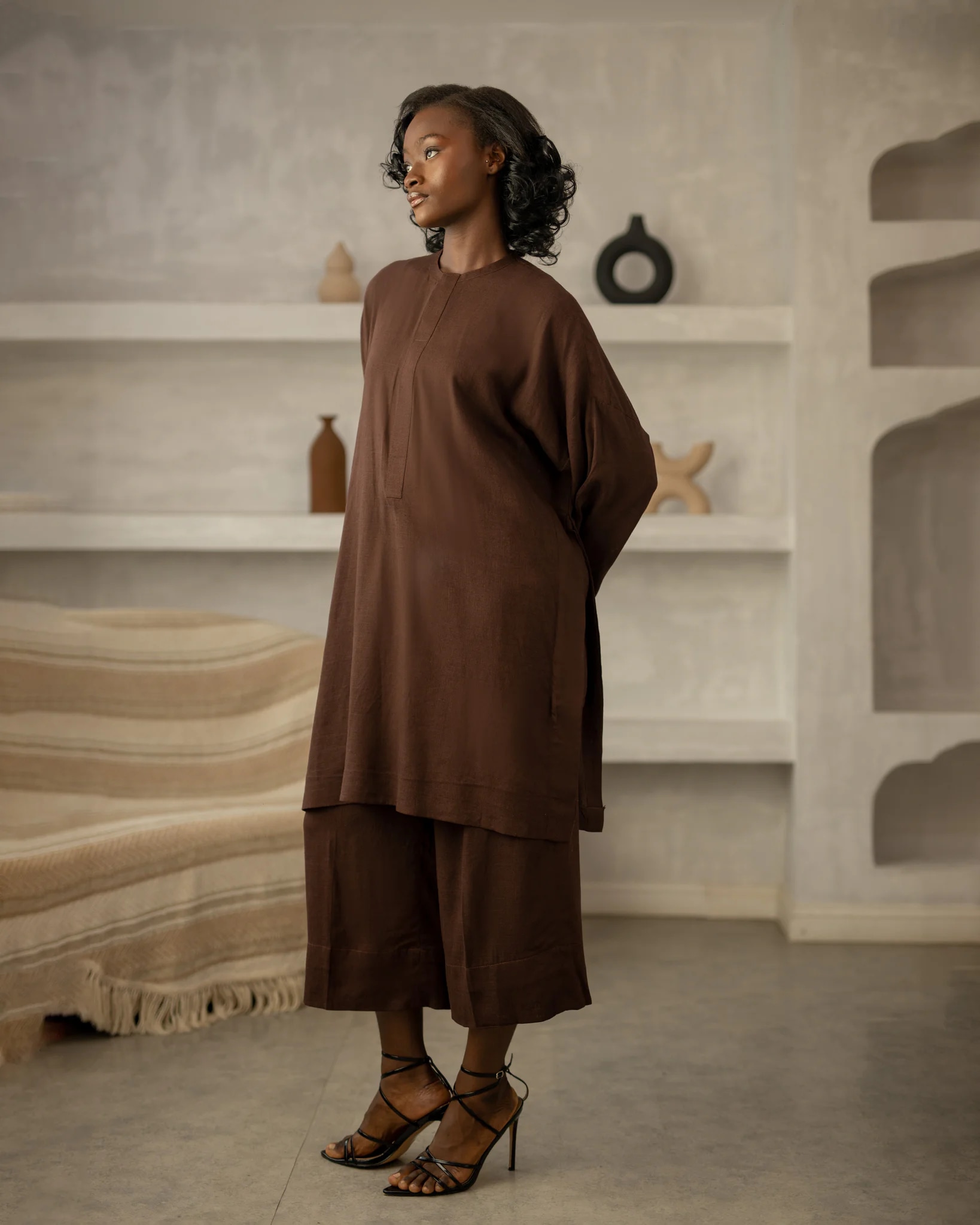 UNISEX OMO AYO SET ( BROWN)