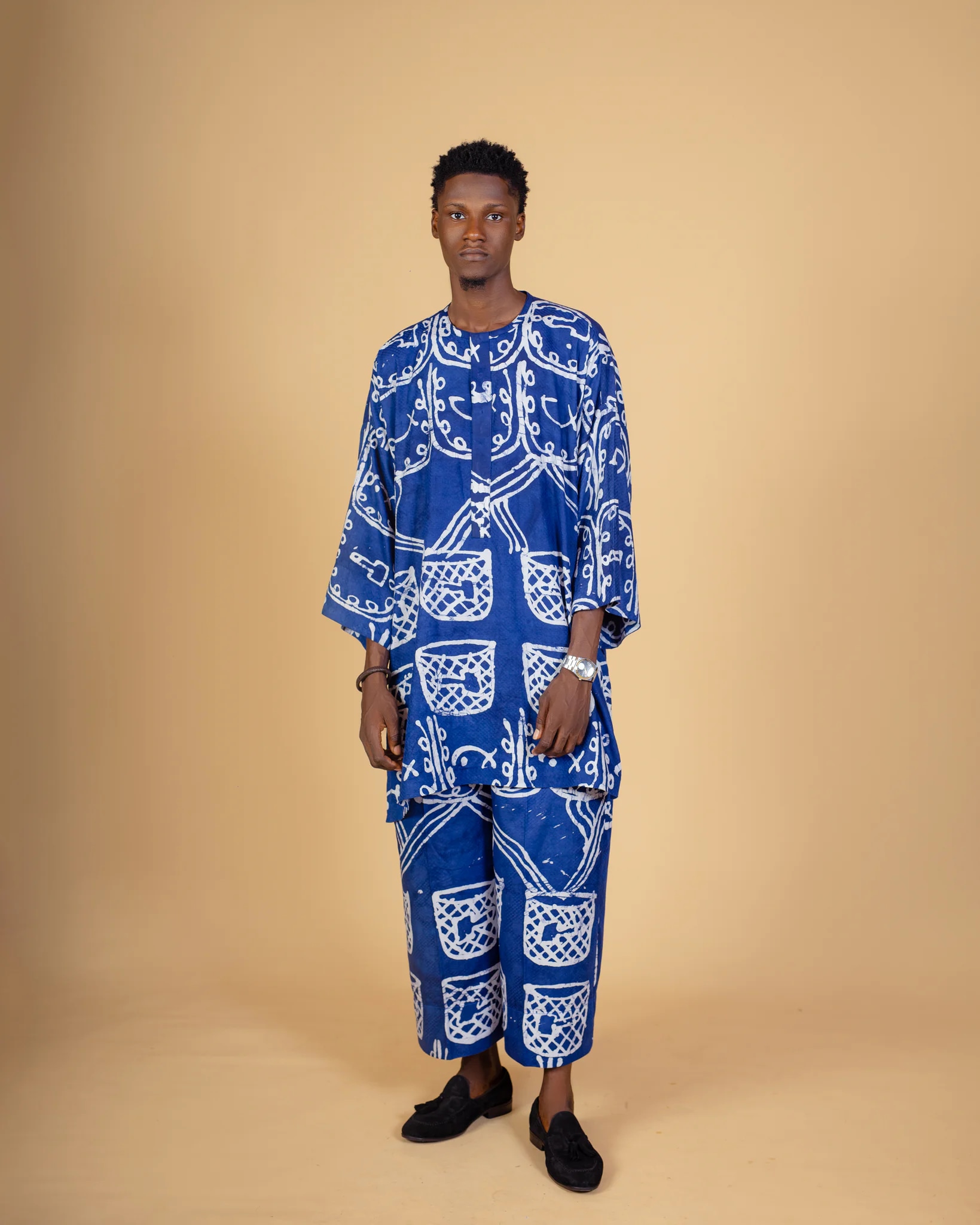 ADIRE BATIK OMO AYO (BLUE)