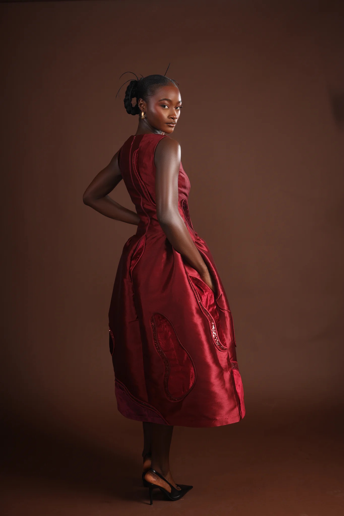 Wine Evening dress - Image 3