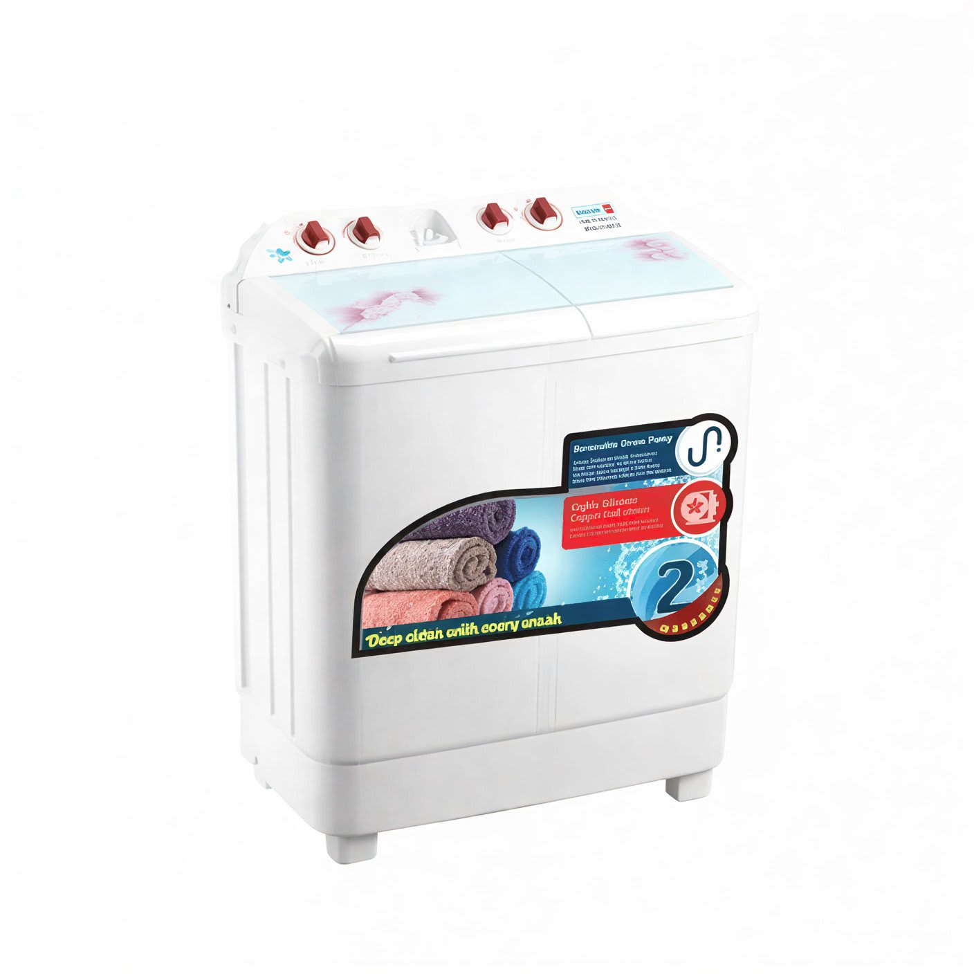 Scanfrost Twin Tub Semi-Automatic Washing Machine â 6.5KG Wash/5.5KG Spin - Image 1