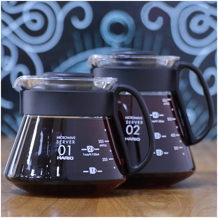 Стеклянний кавовий сервер Hario V60 600 мл для ідеального заварювання кави