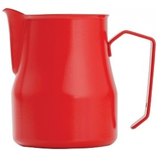 Питчер для латте-арт Motta Europa 750 мл с носиком для точного наливания, красный, нержавеющая сталь