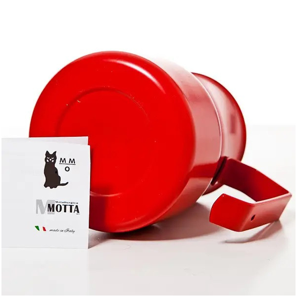 Питчер для латте-арт Motta Europa 750 мл с носиком для точного наливания, красный, нержавеющая сталь