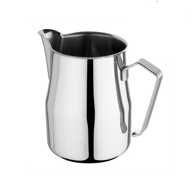 Питчер для латте-арт 350 мл из нержавеющей стали Motta Europa с удобным носиком для идеальной молочной пены