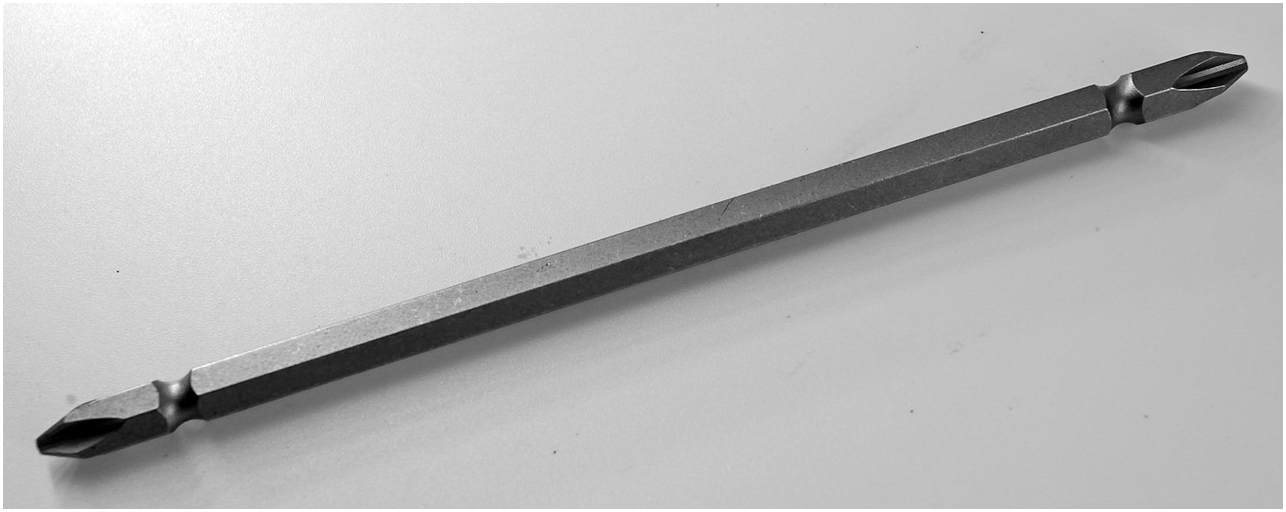 Бита PH2 150 мм двусторонняя магнитная TAJIMA из стали S2 для шуруповерта и дрели, высокая прочность и долговечность