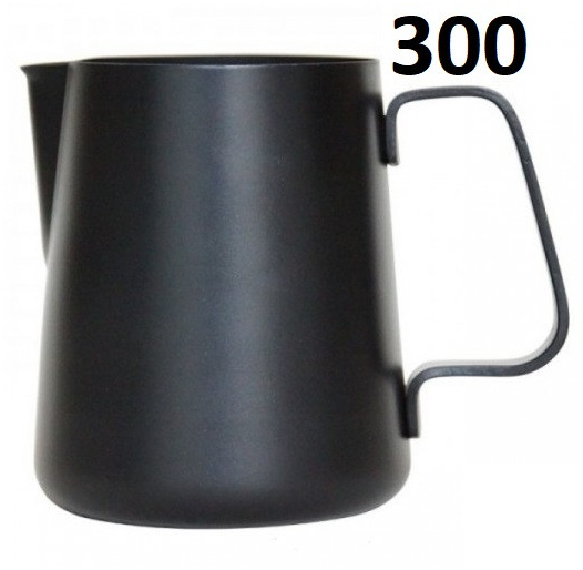 Пітчер ILSA для латте арту 300 мл з тефлоновим покриттям — зручний чорний молочник