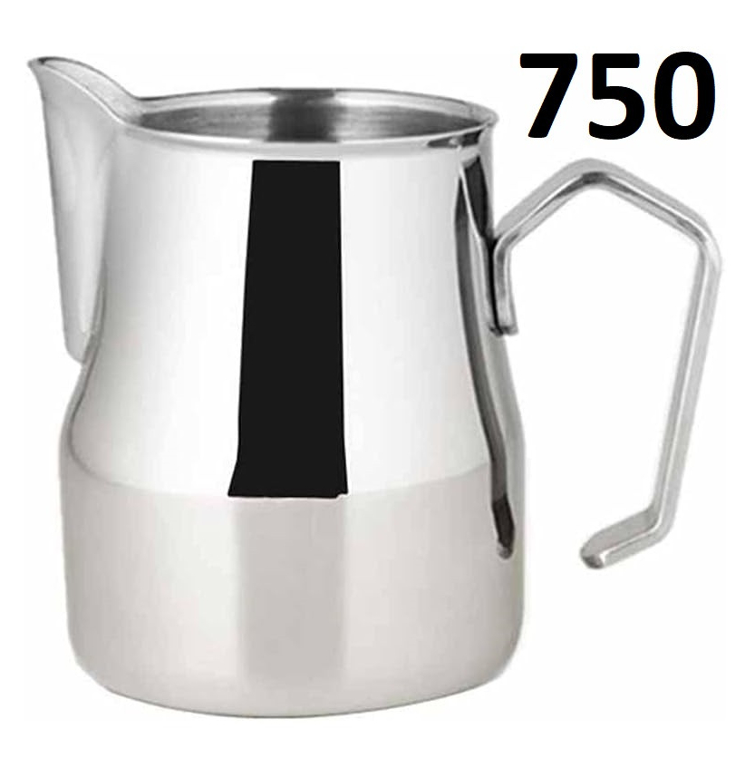 Питчер для латте-арт 750 мл из нержавеющей стали Motta Europa с удобным носиком для точного наливания