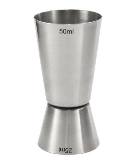 Мерная стопка для коктейлей 50/25 мл из нержавящей стали - идеальный помощник для бариста