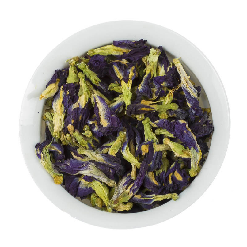 Синій чай Анчан з квіток кліторії тройчатої, 100 г - натуральний напій з антиоксидантами та унікальним кольором