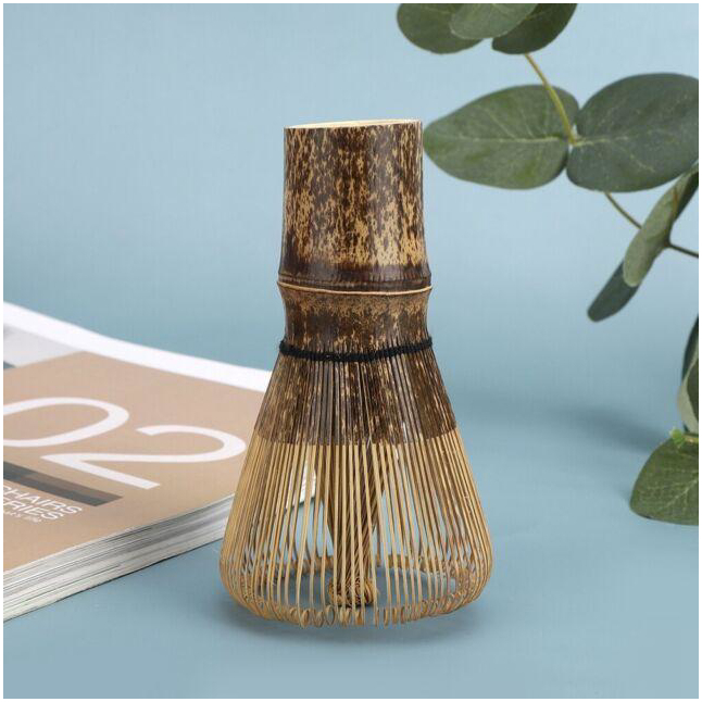 Венчик для матчу з чорного бамбука 76 ворсинок - ідеальний інструмент для збивання порошкового чаю