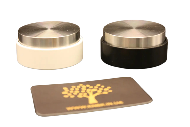 Пуш-темпер для кофе Ø 58 мм с регулируемой глубиной до 12 мм из нержавящей стали, удобный и стильный инструмент для бариста