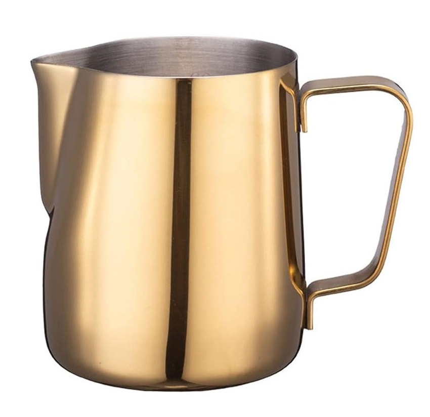 Пітчер для латте-арт 350 мл з нержавіючої сталі з тонким носиком для ідеального наливу молока