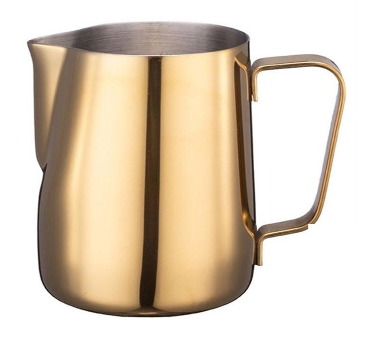 Пітчер для латте-арт 350 мл з нержавіючої сталі з тонким носиком для ідеального наливу молока
