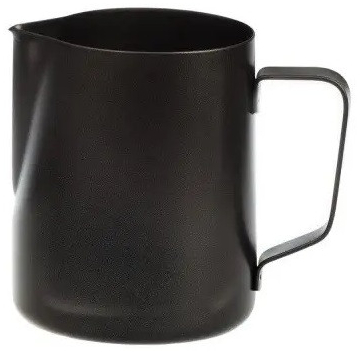 Питчер для молока 600 мл с носиком для латте-арт из нержавеющей стали Kopi Espresso Черный