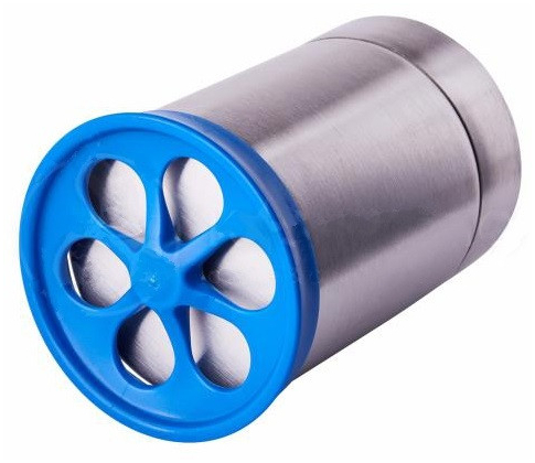 Диспенсер для какао Motta с трафаретами - 4 формы, нержавеющая сталь, высота 11,5 см, удобно мыть в посудомоечной машине