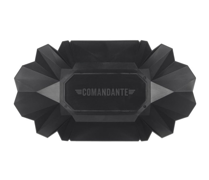 Миска для каппинга кофе 100 гр, черная, с воронкообразным выходом и рельефным логотипом, для точного насыпания