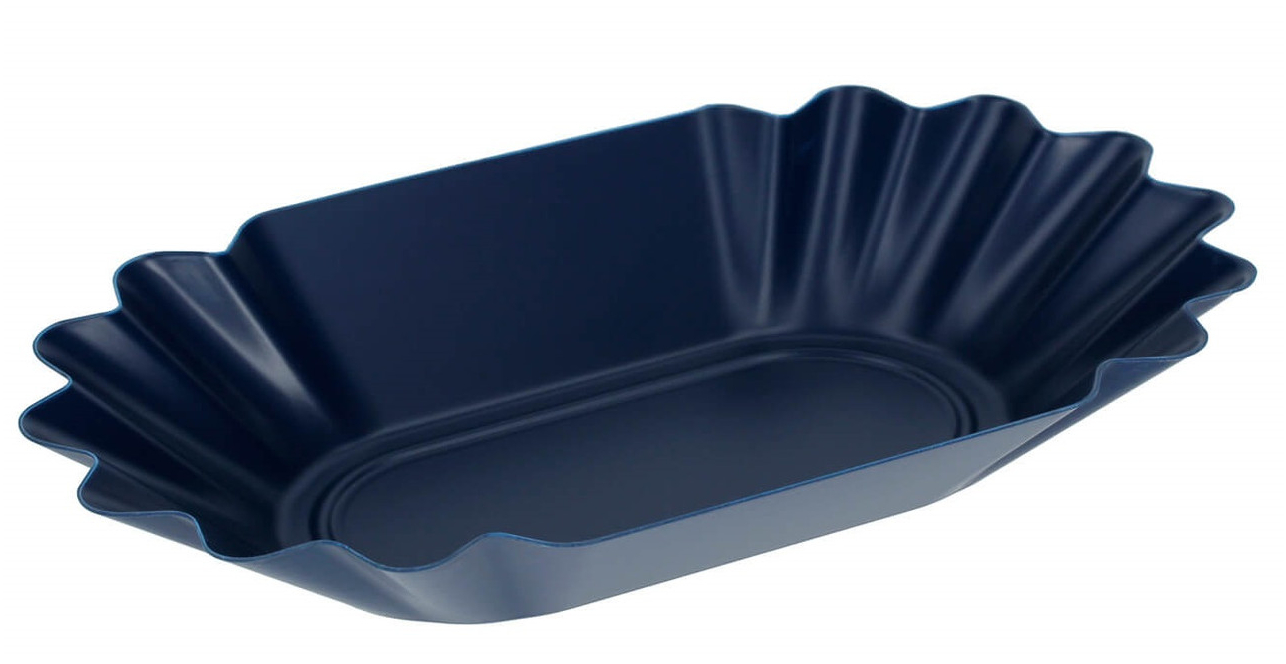 Миска для каппинга кофе Rhino, пластиковый поднос для хранения кофейных зерен, темно-синий, 14x22 см