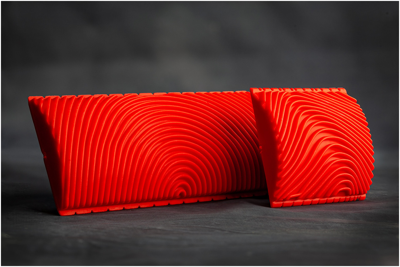 Набор резинок для создания текстуры дерева: 2 шпателя для эффекта сучковатости и спила, 15x6,5 см и 7,5x6,5 см