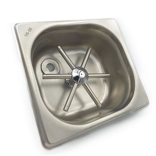 Ринзер для барної мийки VDCoffee Small 17 см з нержавіючої сталі з врізним монтажем і потужним напором води