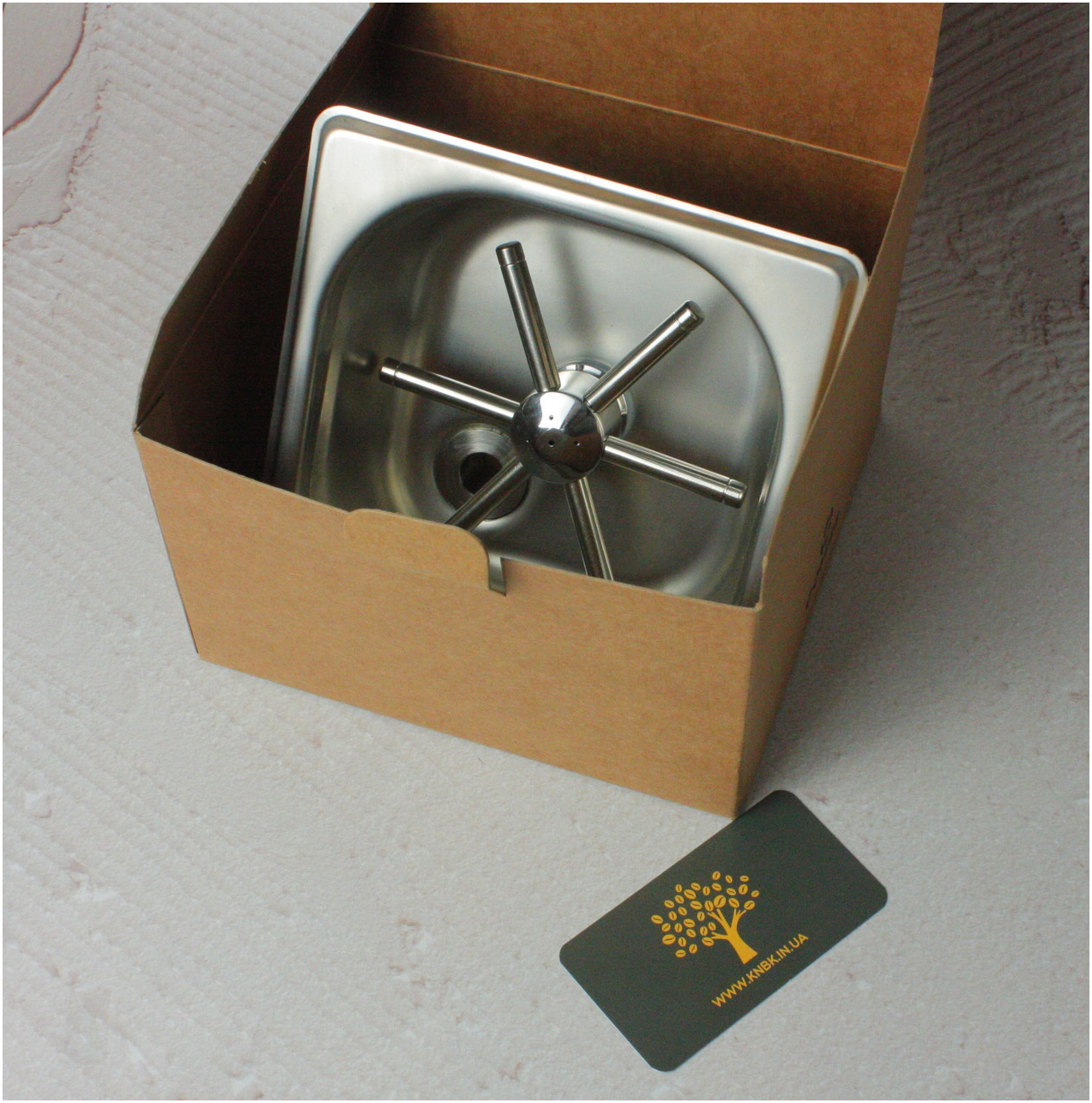 Ринзер для барної мийки VDCoffee Small 17 см з нержавіючої сталі з врізним монтажем і потужним напором води