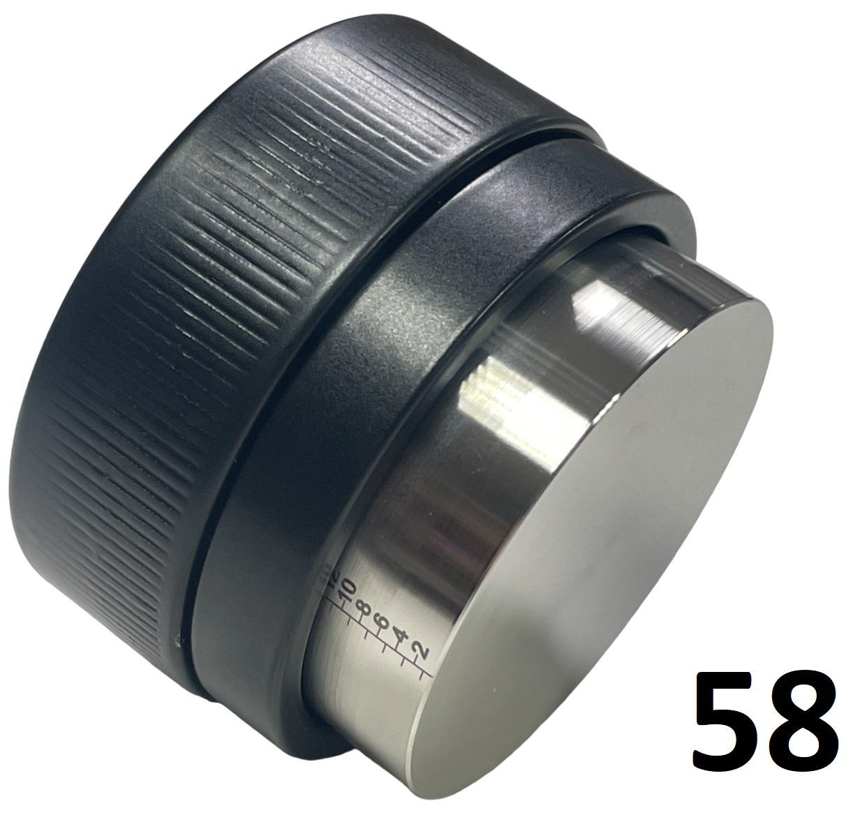 Регулируемый пуш-темпер для кофе VD Standard Pro с плоским основанием и лазерной маркировкой глубины