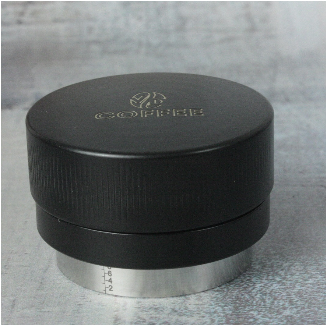 Регулируемый пуш-темпер VD Standard Pro для кофе, диаметр 54 мм, черный, из нержавящей стали