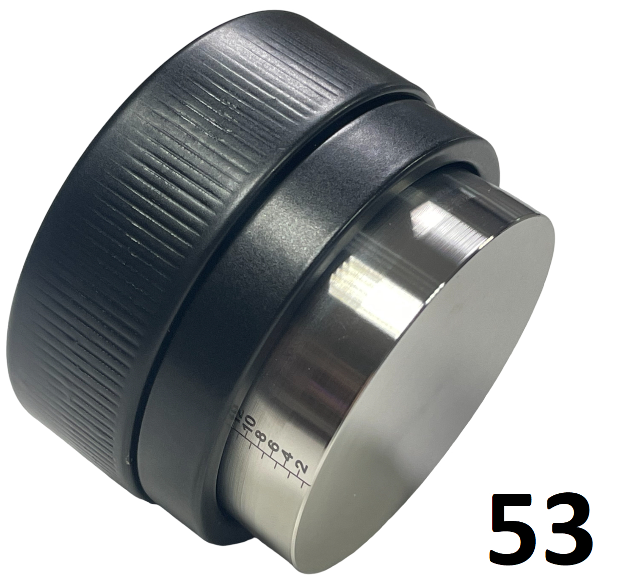 Пуш Темпер VD Standard Pro для кофе, диаметр 53 мм, регулируемая глубина от 2 до 12 мм, черный