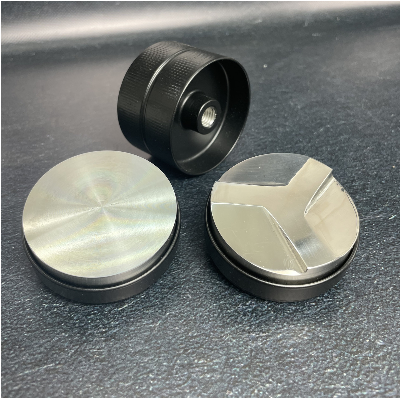 VD Пуш Темпер + Разравниватель 2 в 1 с регулировкой глубины от 3 до 10 мм для идеальной трамбовки кофе