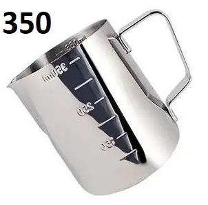 Питчер для молока Angel's Co 350 мл, полированная нержавеющая сталь, идеален для латте-арт