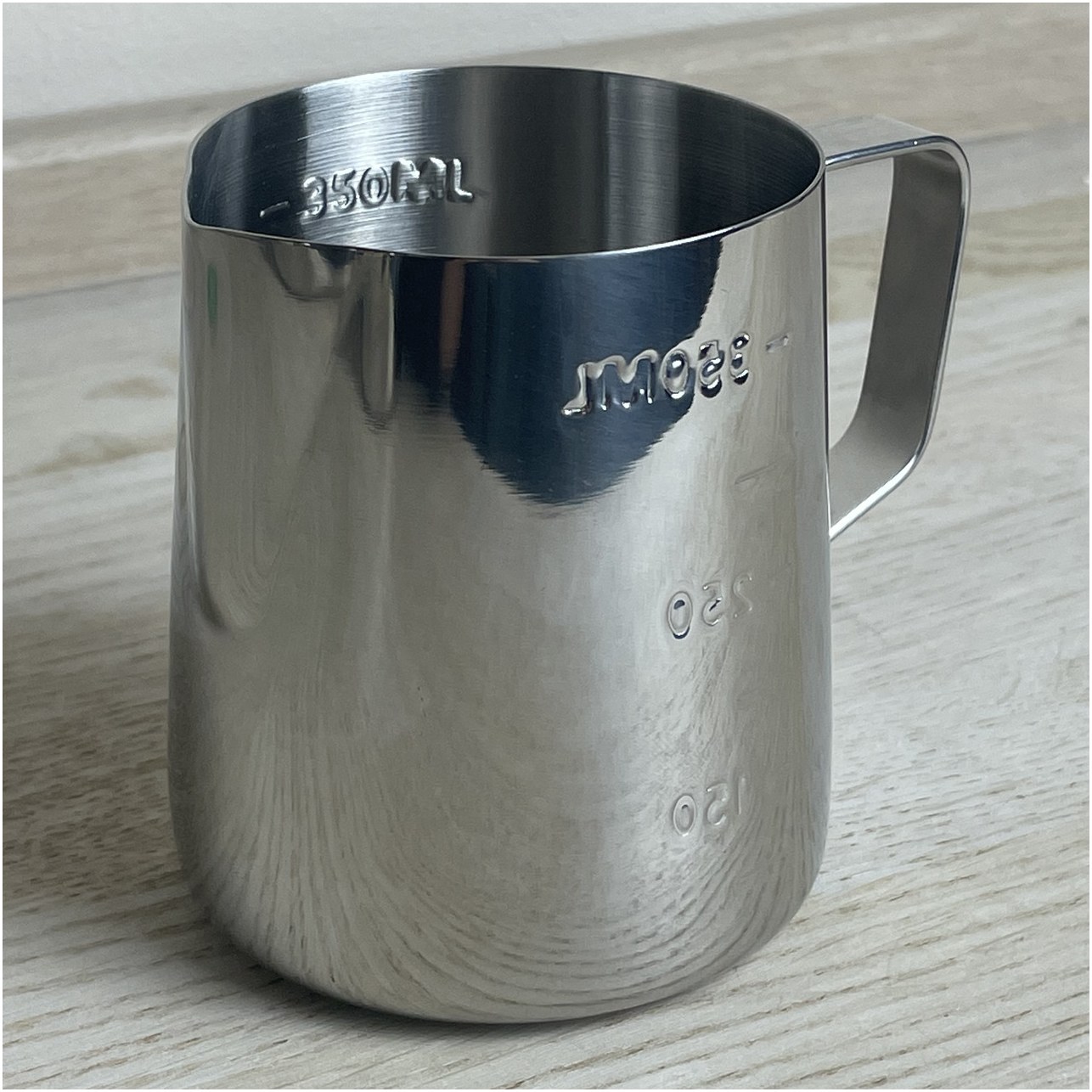 Питчер для молока Angel's Co 350 мл, полированная нержавеющая сталь, идеален для латте-арт