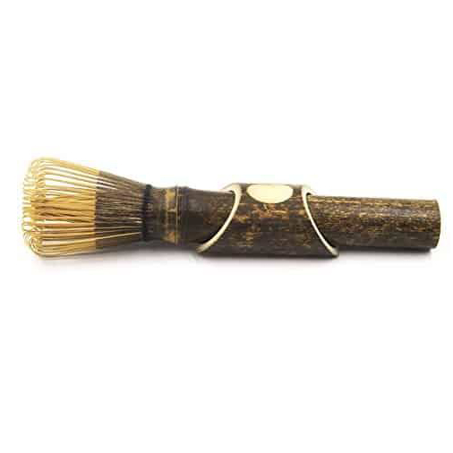 Венчик для матча Chasen з бамбука з підставкою, 32 ворсинки, 15 см - ідеальний інструмент для збивання чаю