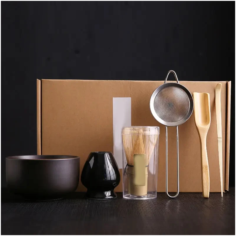 Набор для чая матча BlackResin: чаша, венчик и аксессуары для идеального японского чаепития