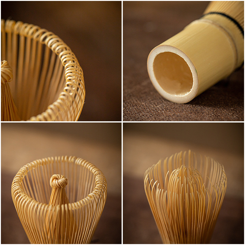 Набір для чаю матча з традиційними аксесуарами та старовинним дизайном чаші