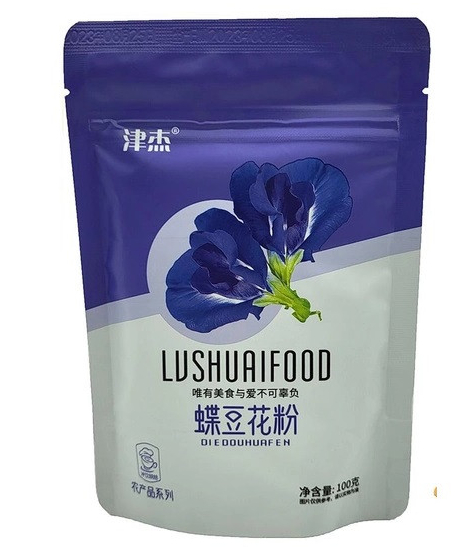 Синяя матча Анчан порошковая, 100 г – натуральный успокаивающий чай из цветков тайской орхидеи