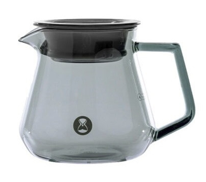 Стеклянный сервер Timemore 360 мл для кофе и чая с крышкой и силиконовым уплотнителем