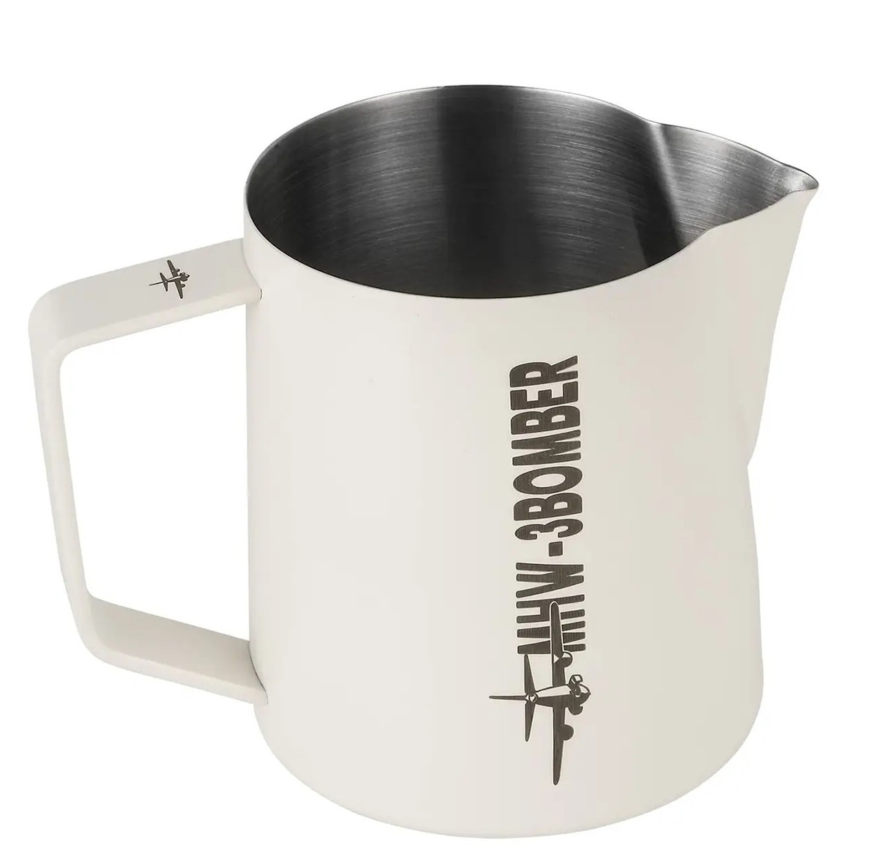 Питчер 500 мл для латте-арта, белый, с узким носиком для точного наливания, MHW-3Bomber