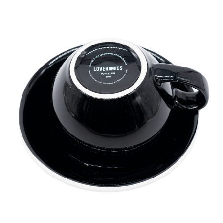 Чашка для еспресо Loveramics Egg чорна 300 мл, порцелянова, з товстими стінками для утримання температури напою