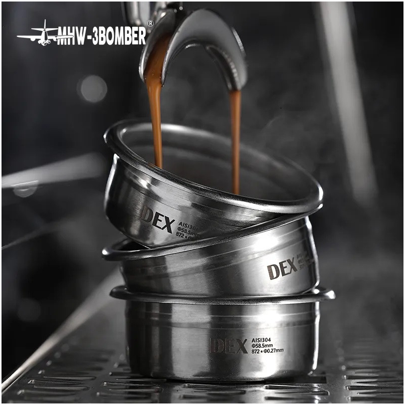 Корзина для эспрессо MHW-3BOMBER на 18 грамм из нержавеющей стали с 872 отверстиями для равномерной экстракции