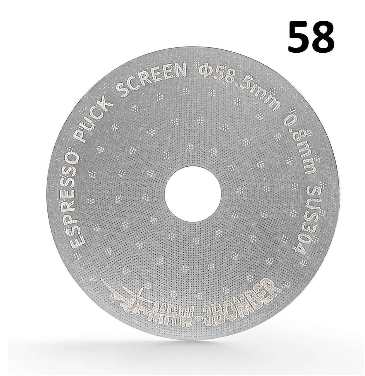 Сито для еспресо MHW-3Bomber 58 мм з двошаровою сіткою для рівномірної екстракції кави