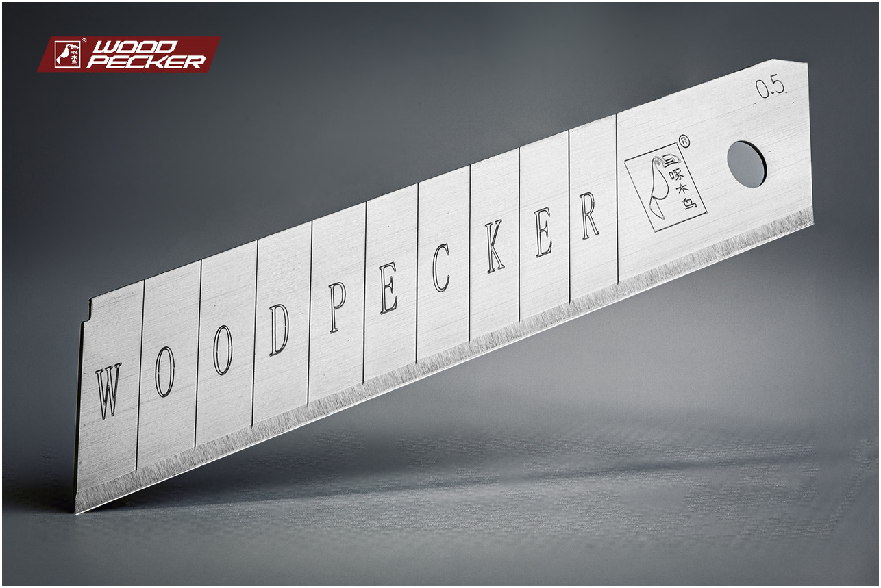 Ультра острые лезвия для канцелярского ножа 18мм Woodpecker, 10 шт, для точной работы с различными материалами