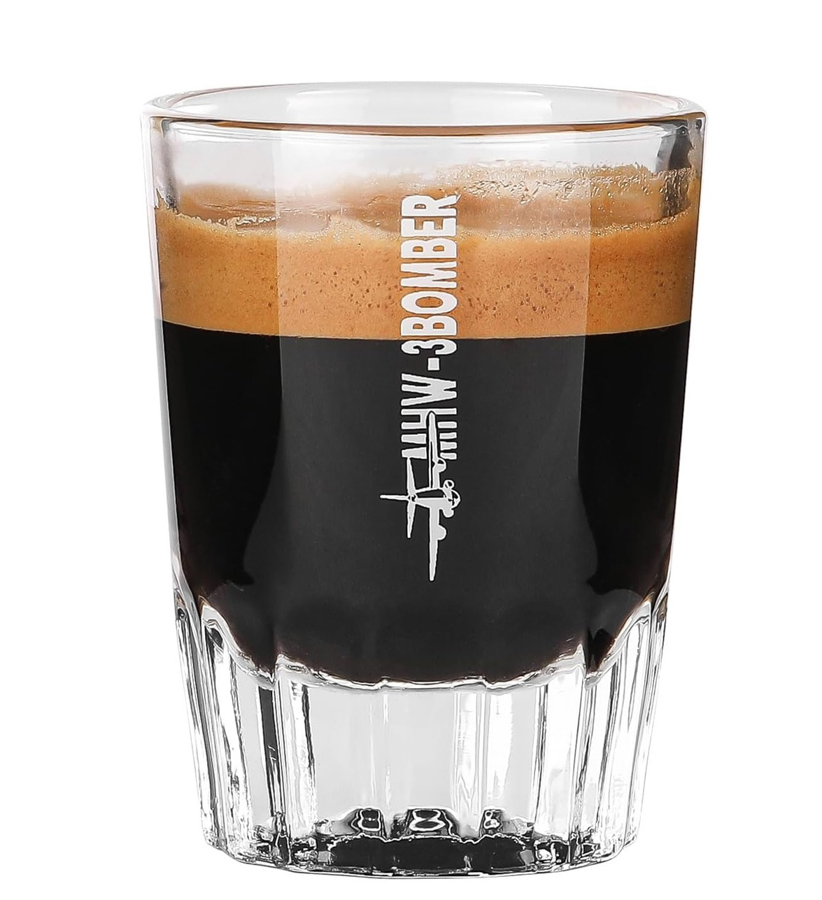 Мерный стакан для эспрессо 80 мл из боросиликатного стекла, легко моющийся, 50 мл рабочий объем