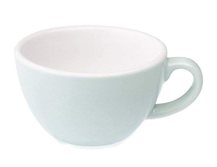 Чашка Loveramics Egg River Blue 300 мл с блюдцем, стильный фарфоровый аксессуар для кофе, сохраняющий тепло