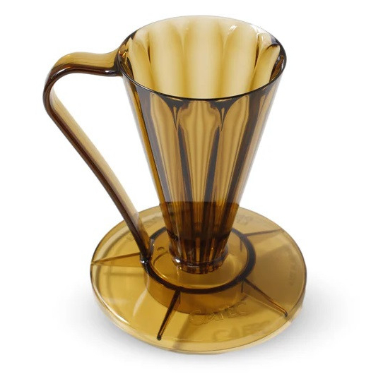 Пуровер Cafec Deep 27 для однієї чашки кави з кутом нахилу 27° та ідеальним контролем потоку води